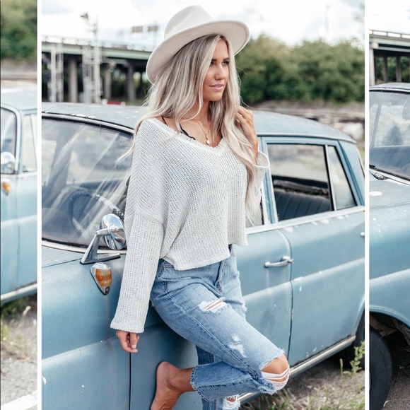 Basically You Knit Top - Oatmeal - Picture 2 of 8